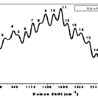 Raman spectrum of water sample taken from Abohamd in the range from 456... | Download Scientific ...