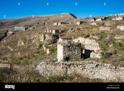 Old ruined city of Kho, Dagestan Mountains, Dagestan, Caucasus, Russia, Europe Stock Photo - Alamy