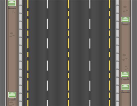 2D Top Down Highway Background | OpenGameArt.org