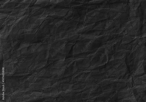 Black crumpled paper texture. Background and wallpaper Stock Photo ...