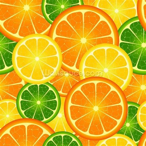 Citrus Fruits Wallpaper | Wallsauce UK