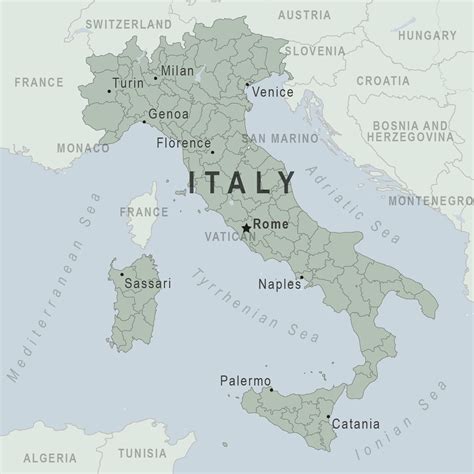 Map Of Europe Near Italy – Topographic Map of Usa with States