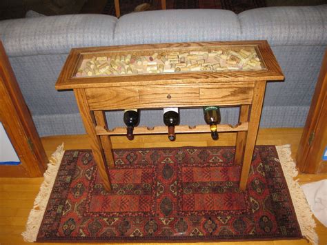 Items similar to sofa table w/ wine rack on Etsy