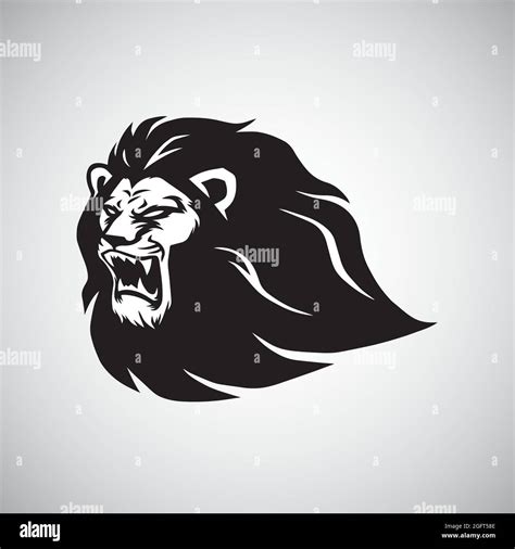 Lion Roar Logo Vector Mascot Design Template Stock Vector Image & Art - Alamy