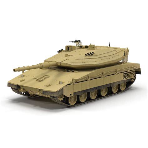 Merkava Mk IV 2 3D Model $129 - .3ds .c4d .fbx .obj .max .psd .ma - Free3D