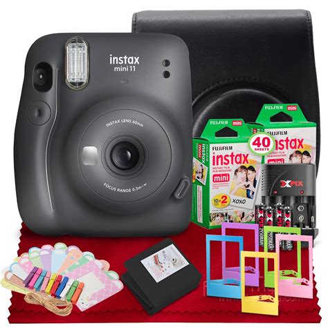 FUJIFILM INSTAX Mini 11 Instant Film Camera (Charcoal Grayv - Walmart ...