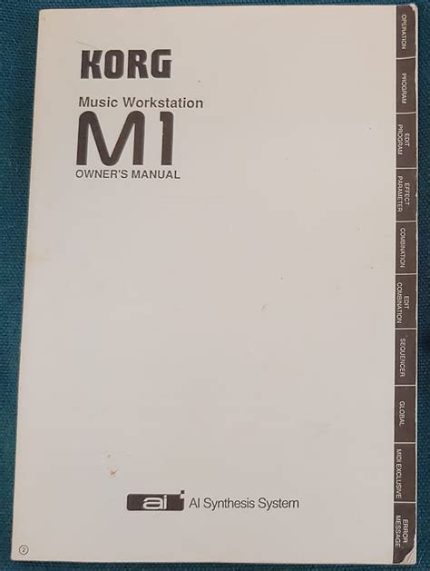 Korg M1 manual | Reverb Canada