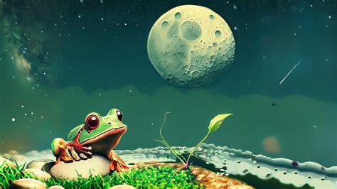 Cool Frog HD Landscape Digital Art Wallpaper, HD Artist 4K Wallpapers, Images and Background ...