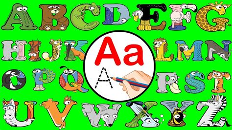 Learn how to write the English alphabet with "Zoo Animals Alphabet ...