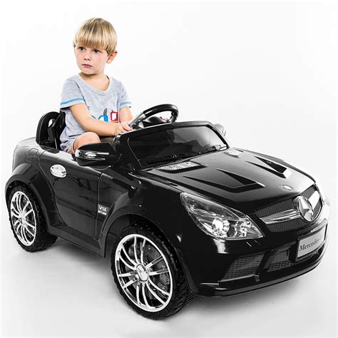 Costway 12V Mercedes-Benz SL65 Electric Kids Ride On Car Music RC Remote Control Red/Black ...