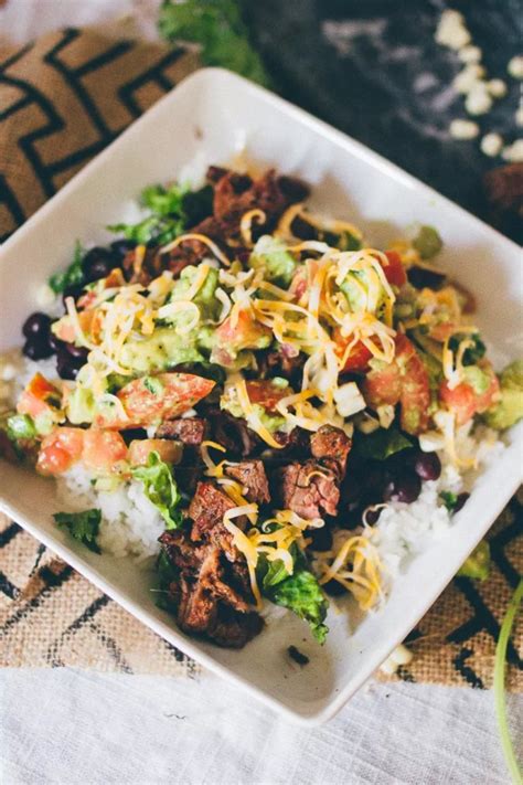 Carne Asada Burrito Bowl - Dad With A Pan