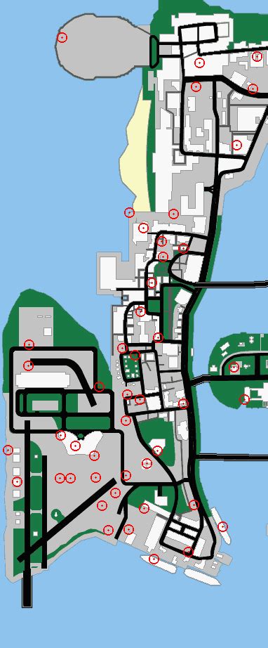 Gta Vice City Map Of Hidden Packages