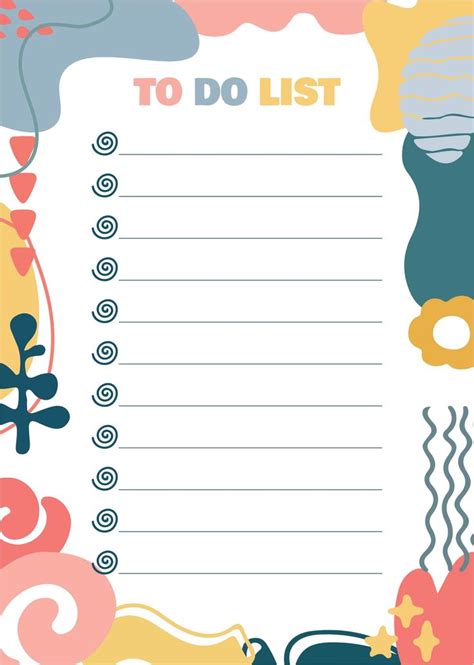 Cute Printable to Do List Template | To do lists printable, To do list, List template