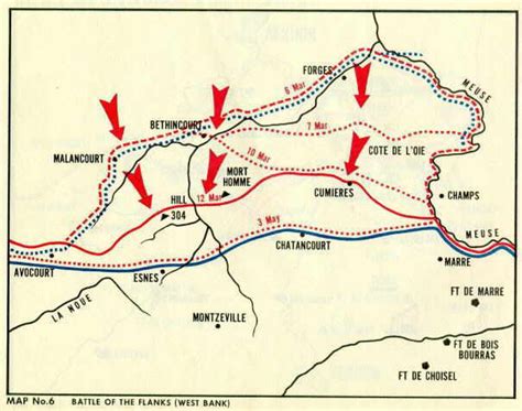 Map of Verdun - The Great War