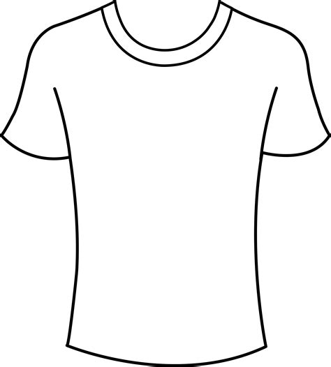 T Shirt Outline Vector - Cliparts.co