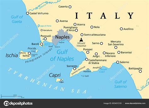 Gulf Naples Political Map Also Bay Naples Located South Western Stock Vector Image by ©Furian ...