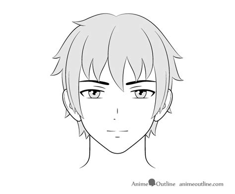 Draw Anime Face Boy - Manga