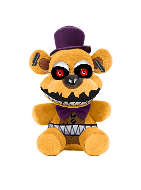 Nightmare Fredbear Plush v2 by KeonLuna on DeviantArt