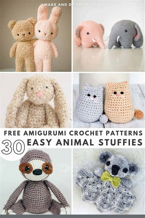 30 Easy Crochet Animal Patterns for Beginners