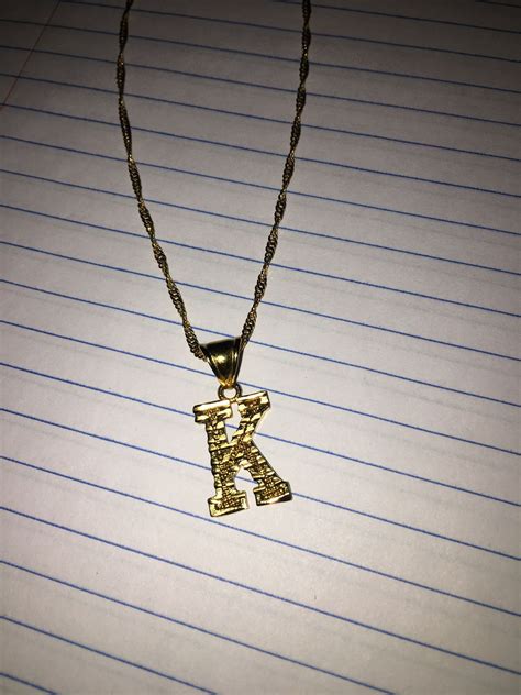 Block Letter Necklace– VibeSzn