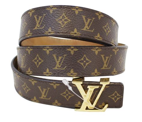 LOUIS VUITTON Monogram LV Initials Belt 90/36