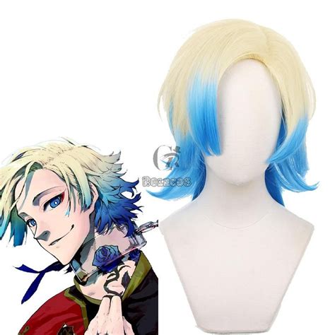 Blue Lock Michael Kaiser Yellow With Blue Cosplay Wigs