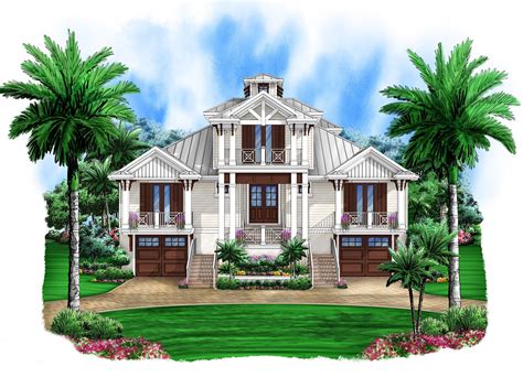 Smashing Coastal Retreat - 66323WE | Architectural Designs - House Plans