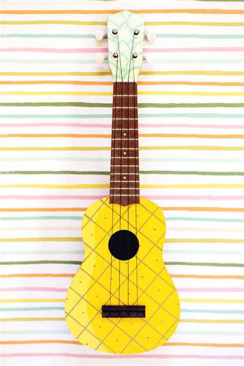 How to Make a Painted Pineapple Ukulele » Lovely Indeed