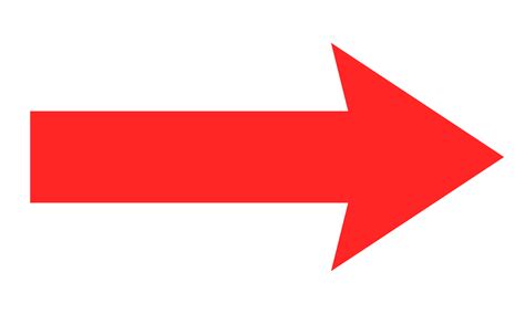 Red Arrow Right transparent PNG - StickPNG