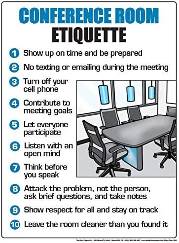 Amazon.com: Algra Corporartion Conference Room Etiquette Poster 12" x 16" Laminated : Office ...