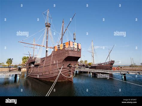 Replica of Columbus' ship, the Santa Maria, Huelva, Spain Stock Photo - Alamy