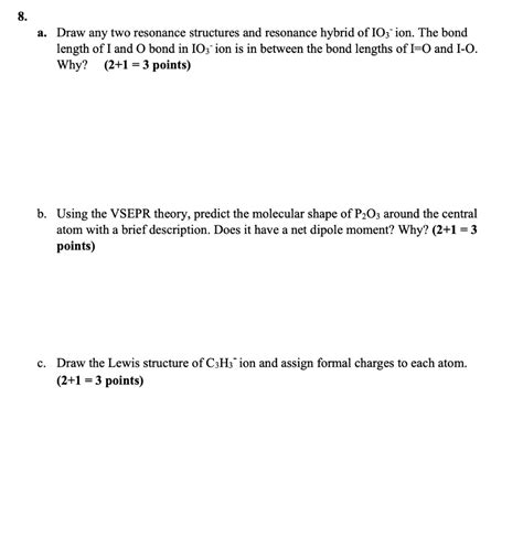 SOLVED: Draw any two resonance structures and the resonance hybrid of ...