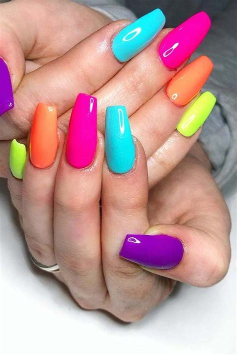 43 Colorful Nail Art Designs That Scream Summer - StayGlam