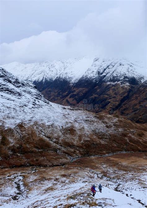 Glencoe Valley in the Winter Stock Photo - Image of path, scottish: 178697974