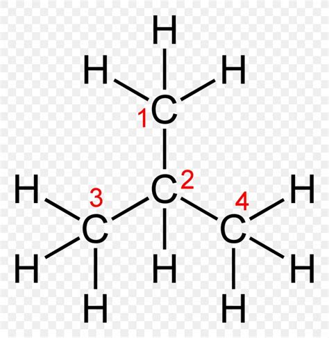 Isobutane Molecule Chemical Formula Structural Formula Chemical ...