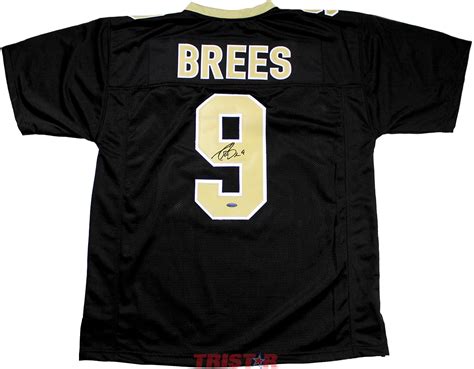 Drew Brees Autographed New Orleans Saints Black Custom Jersey