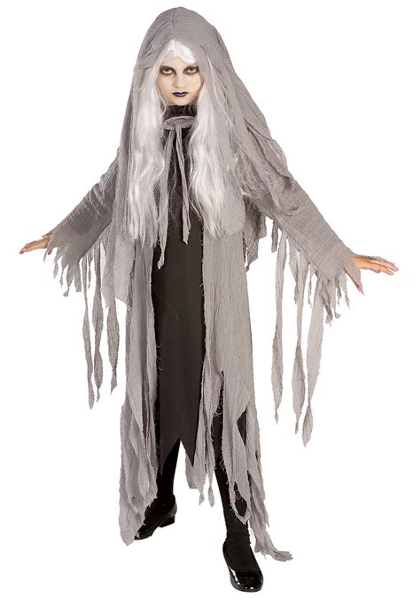 Scary Midnight Ghost Girls Costume - Kids Ghost Costumes