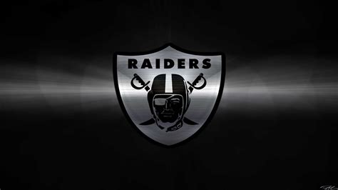 Raiders Logo With Lighting On Center In Black Background HD Raiders Wallpapers | HD Wallpapers ...