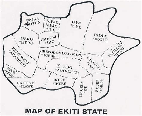 Map of Ekiti State. | Download Scientific Diagram