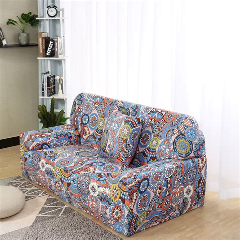 PiccoCasa Floral Stretch Polyester Spandex Slipcover for Sofa-4seater #G 88"x114" - Walmart.com ...