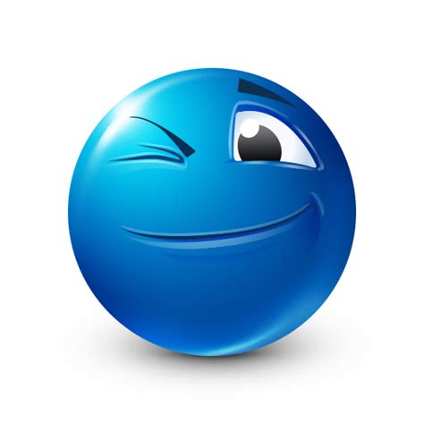 Wink | Blue emoji, Emoticons emojis, Funny emoji faces