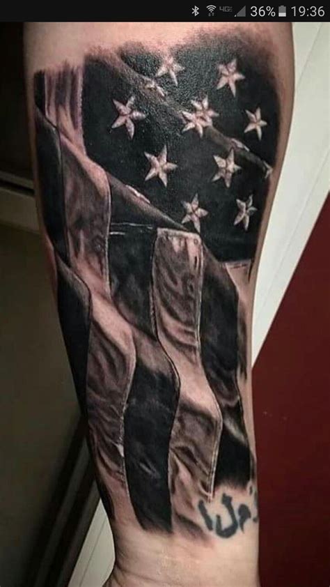 American Flag Tattoo | American flag tattoo, Flag tattoo, Army tattoos