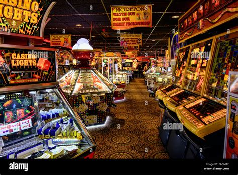 Interior of an amusement arcade in Hastings, East Sussex, United Kingdom Stock Photo - Alamy