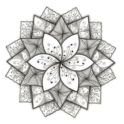 Simple Flower Pattern Drawing at PaintingValley.com | Explore collection of Simple Flower ...