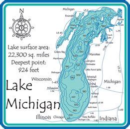 Amazon.com : Lake Michigan 3D Laser Carved Depth Map - Great - GL 24 inch x 30 inch : Wall Maps ...