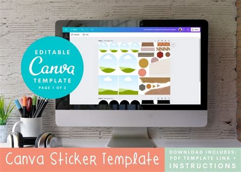 Free Printable Sticker Templates To Customize Canva - Ideas of Europedias