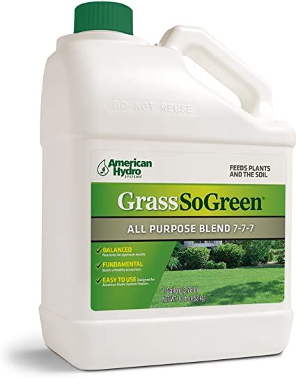 Grass So Green 7-7-7 F4G Liquid Fertilizer - Agriculture Goods