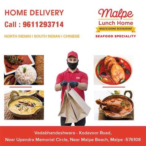 Home Delivery Restaurants Malpe, Malpe Lunch Home delivery facility