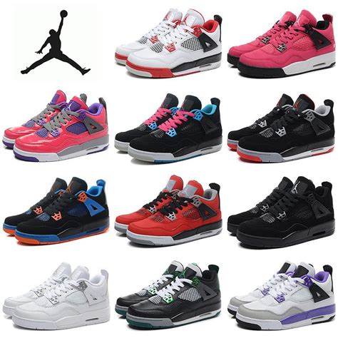 Nike Air Jordan 4 Retro Basketball Shoes Women Cheap Jordans Iv Aj4 Boots 100% Original Sneakers ...