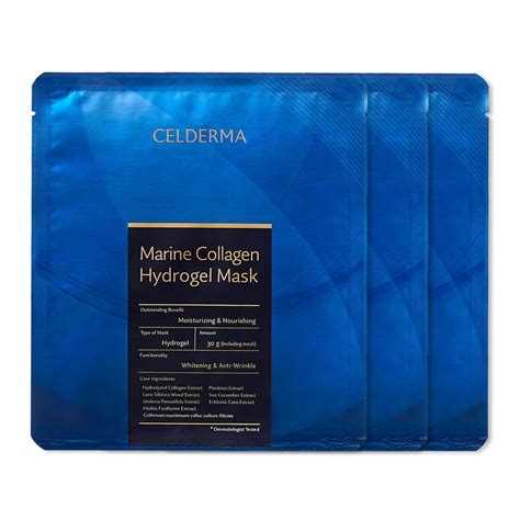 CELDERMA Marine Collagen Hydrogel Mask [3 pcs]